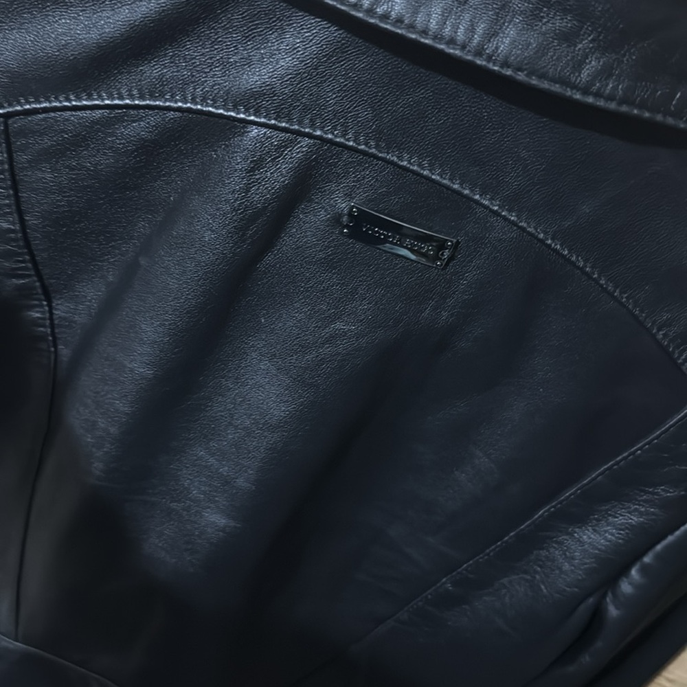 Leather women’s bike jacket authentic VICTOR HUGO - Picture 8 of 10
